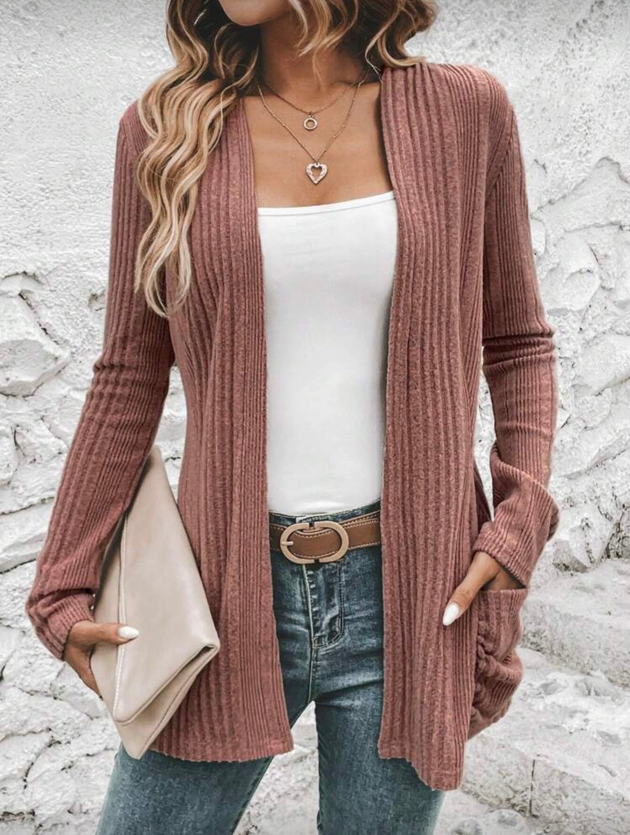 Abrigo SHEIN LUNE abierto para otoño/invierno