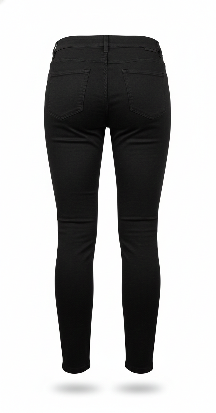 Pantalón de Vestir Negro Elastizado | Corte Slim Elegante