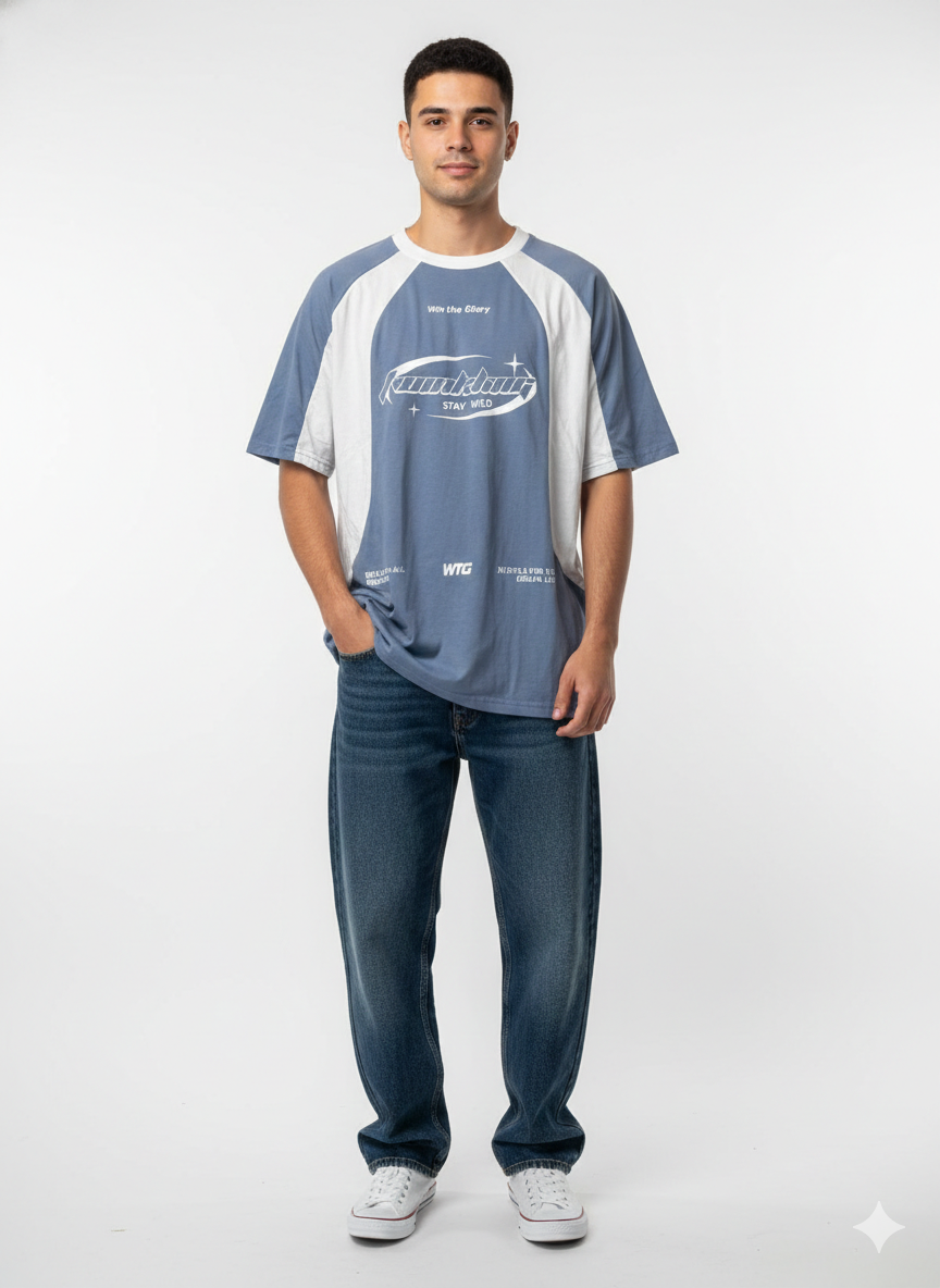 Remera con Estampado Oversize