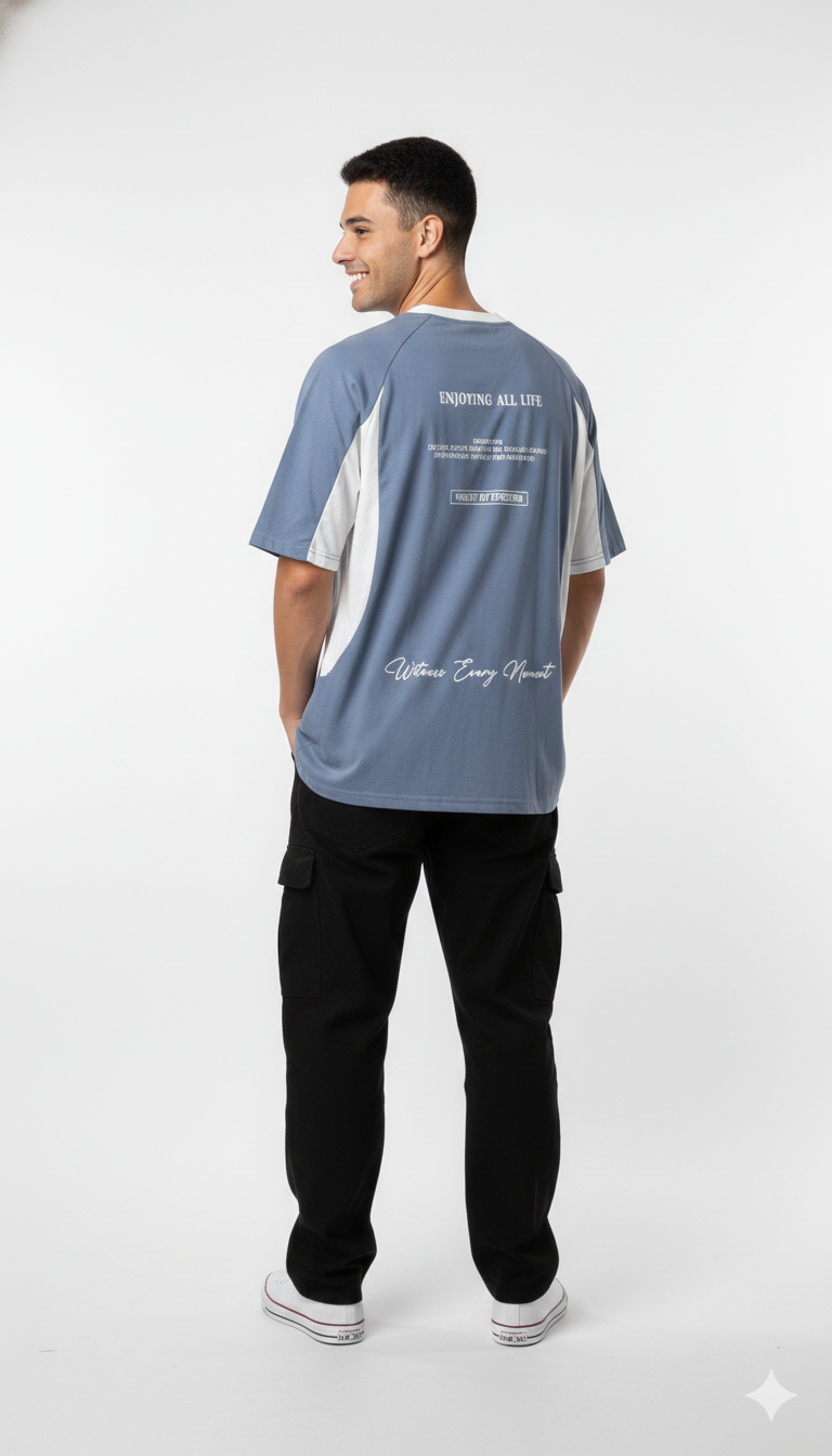 Remera con Estampado Oversize