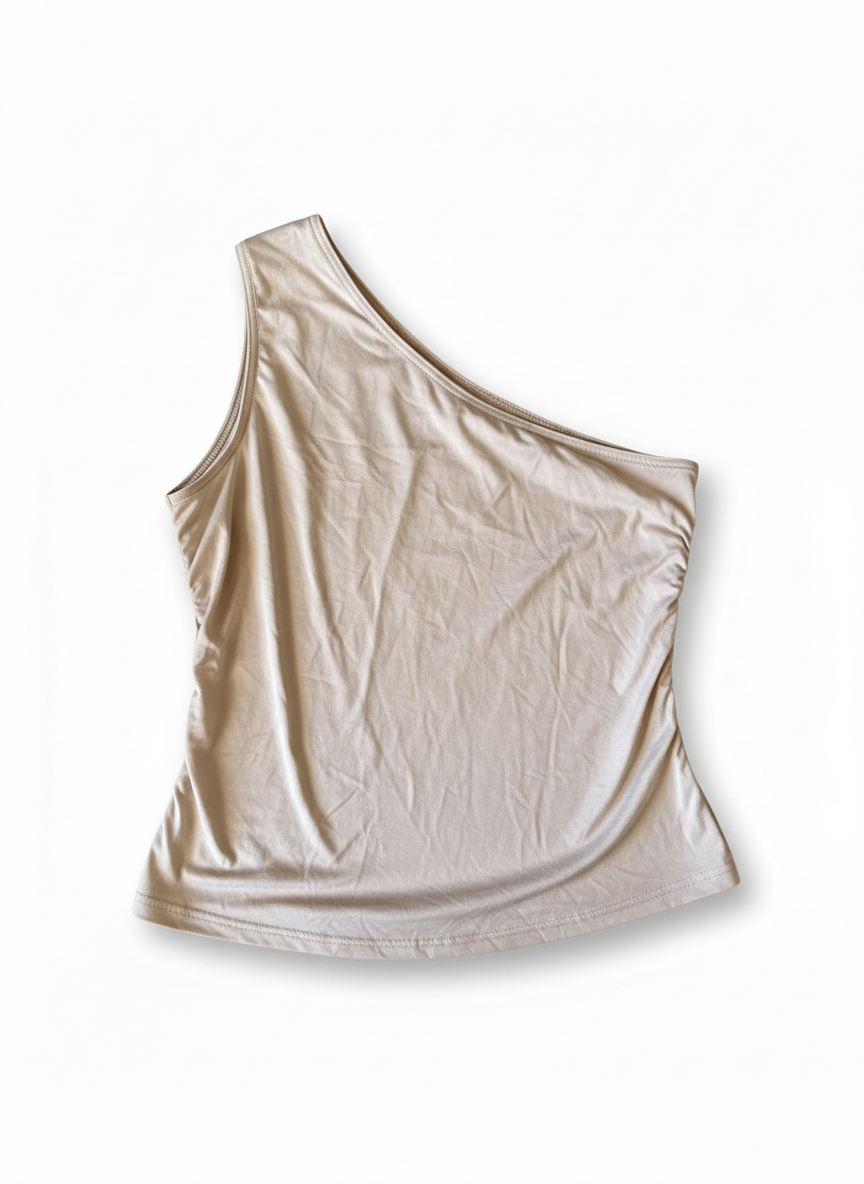 Blusa Asimétrica beige