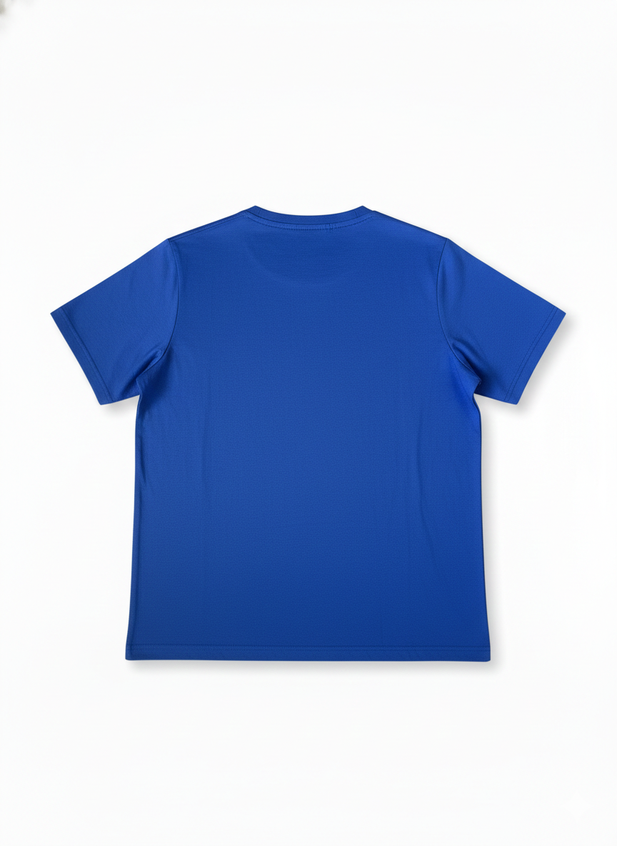 Remera Azul Estampada