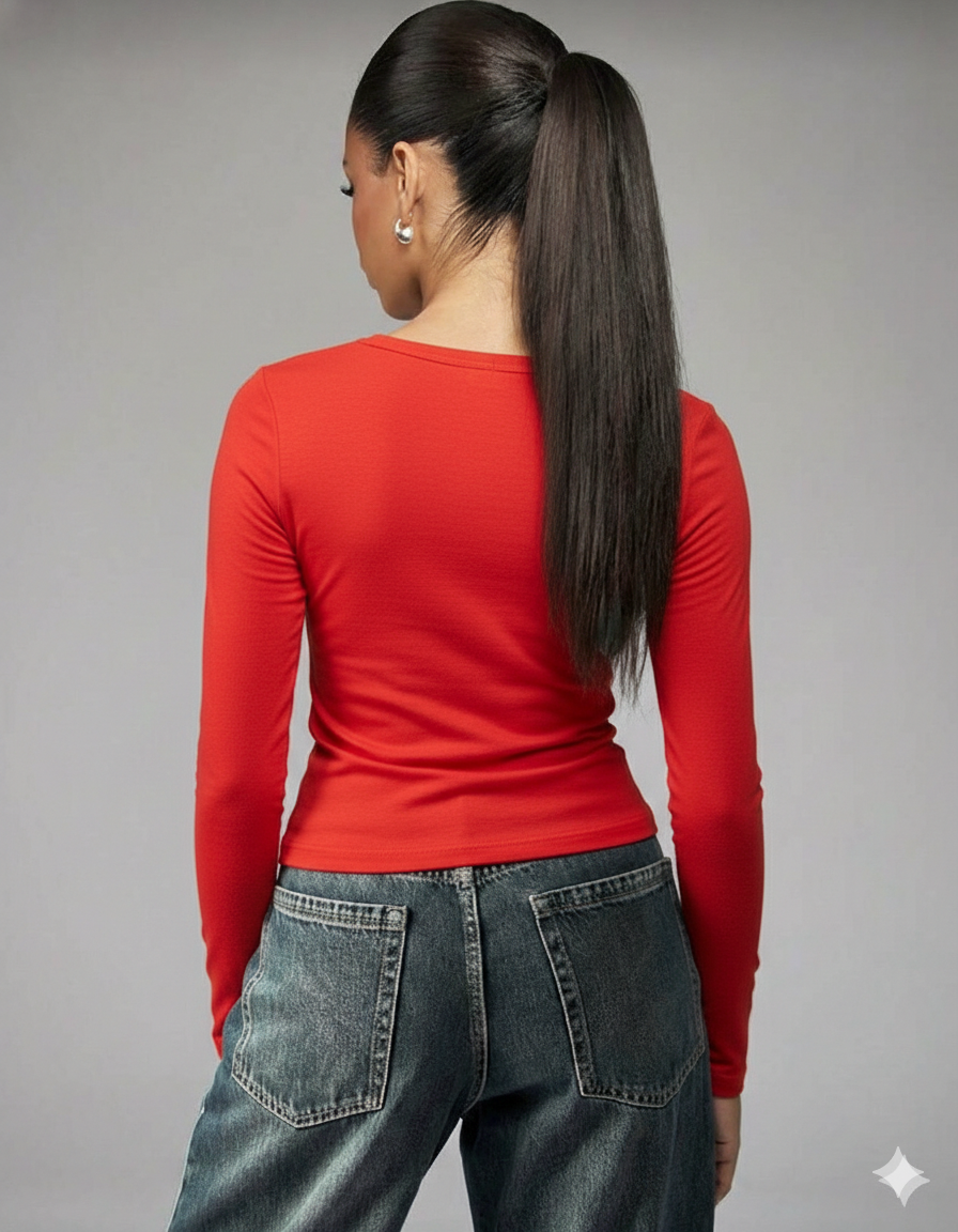 Camiseta Maga Larga Básica