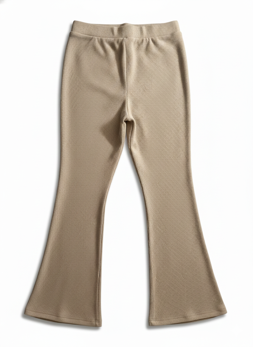 Pantalón tiro alto en Textura Lanilla