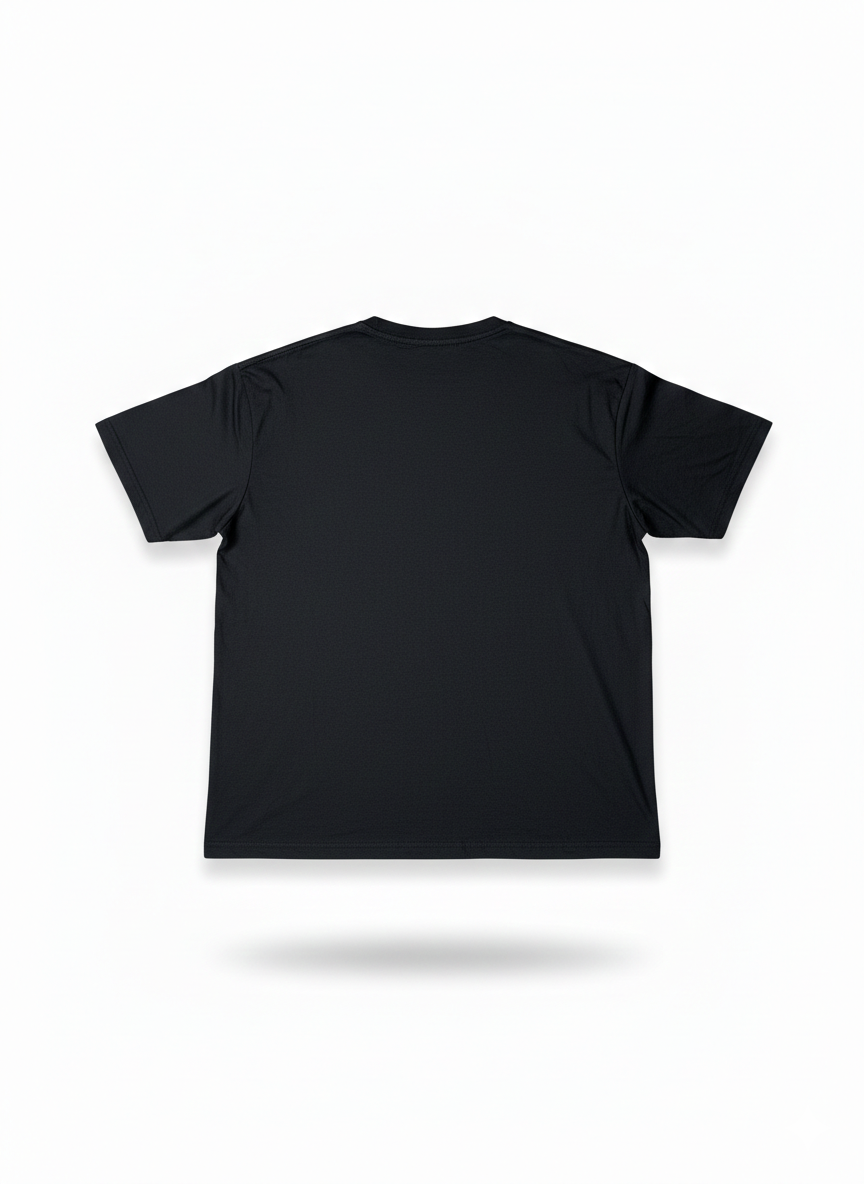 Remera Negra con Estampado