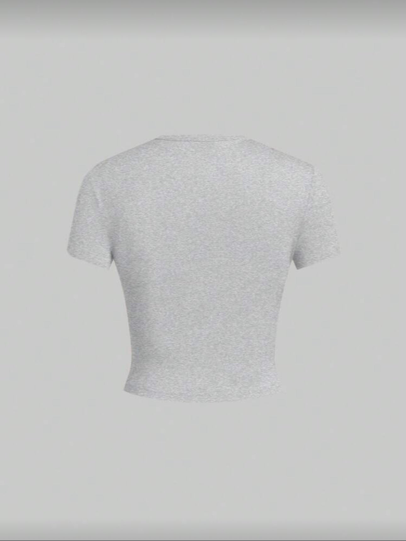 Camiseta SHEIN EZwear gris ajustada