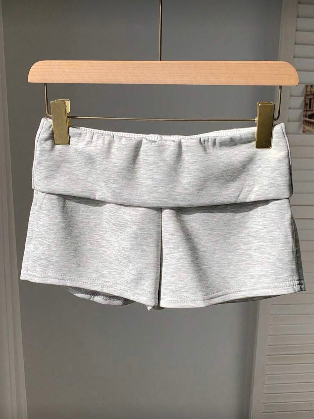 Short SHEIN EZwear gris ajustado