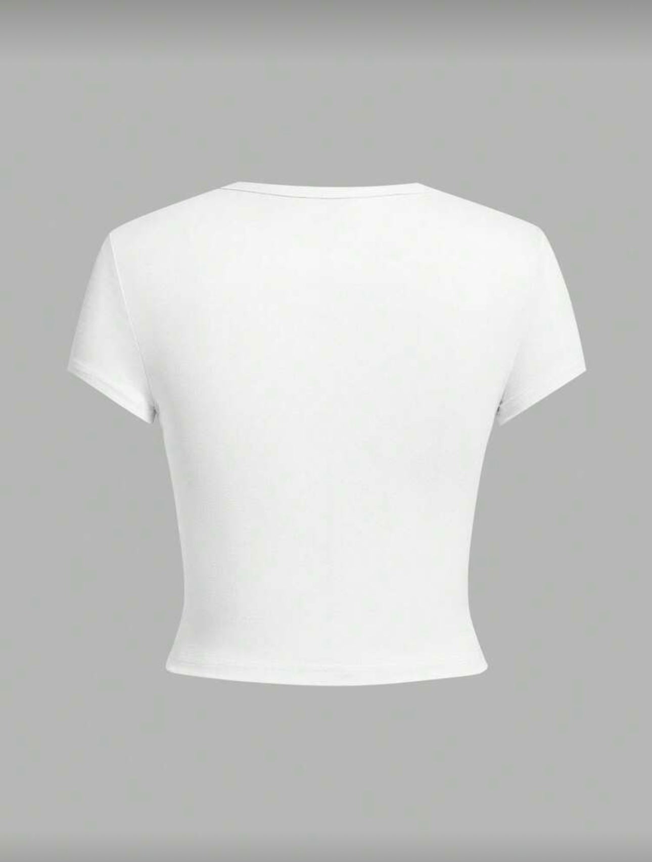 Camiseta blanca ajustada SHEIN EZwear
