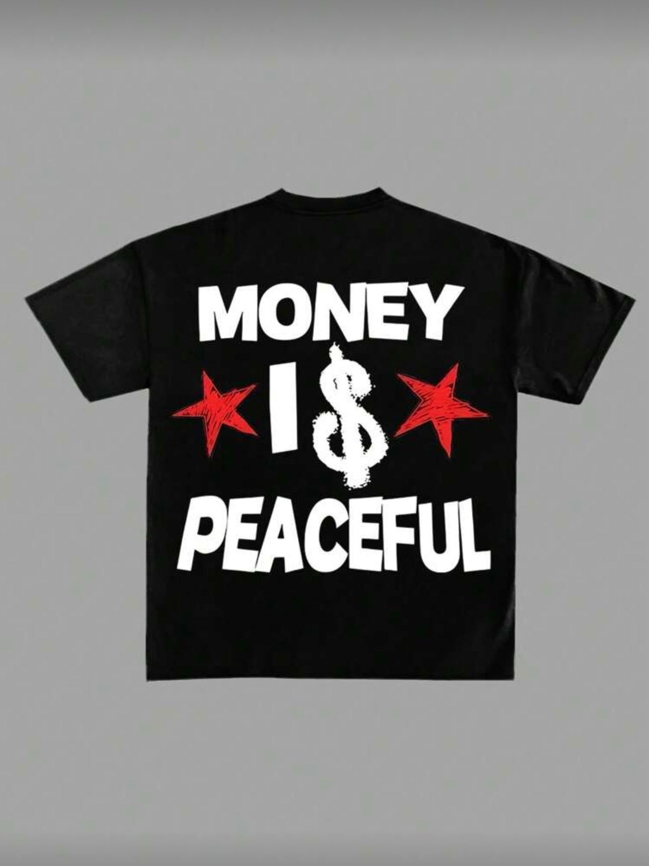 Camiseta casual con estampado de letras