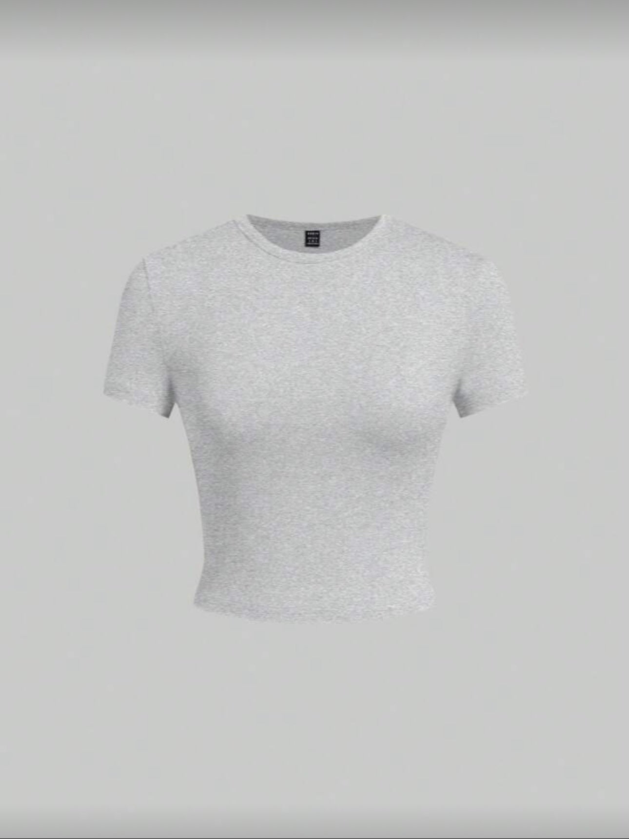 Camiseta SHEIN EZwear gris ajustada