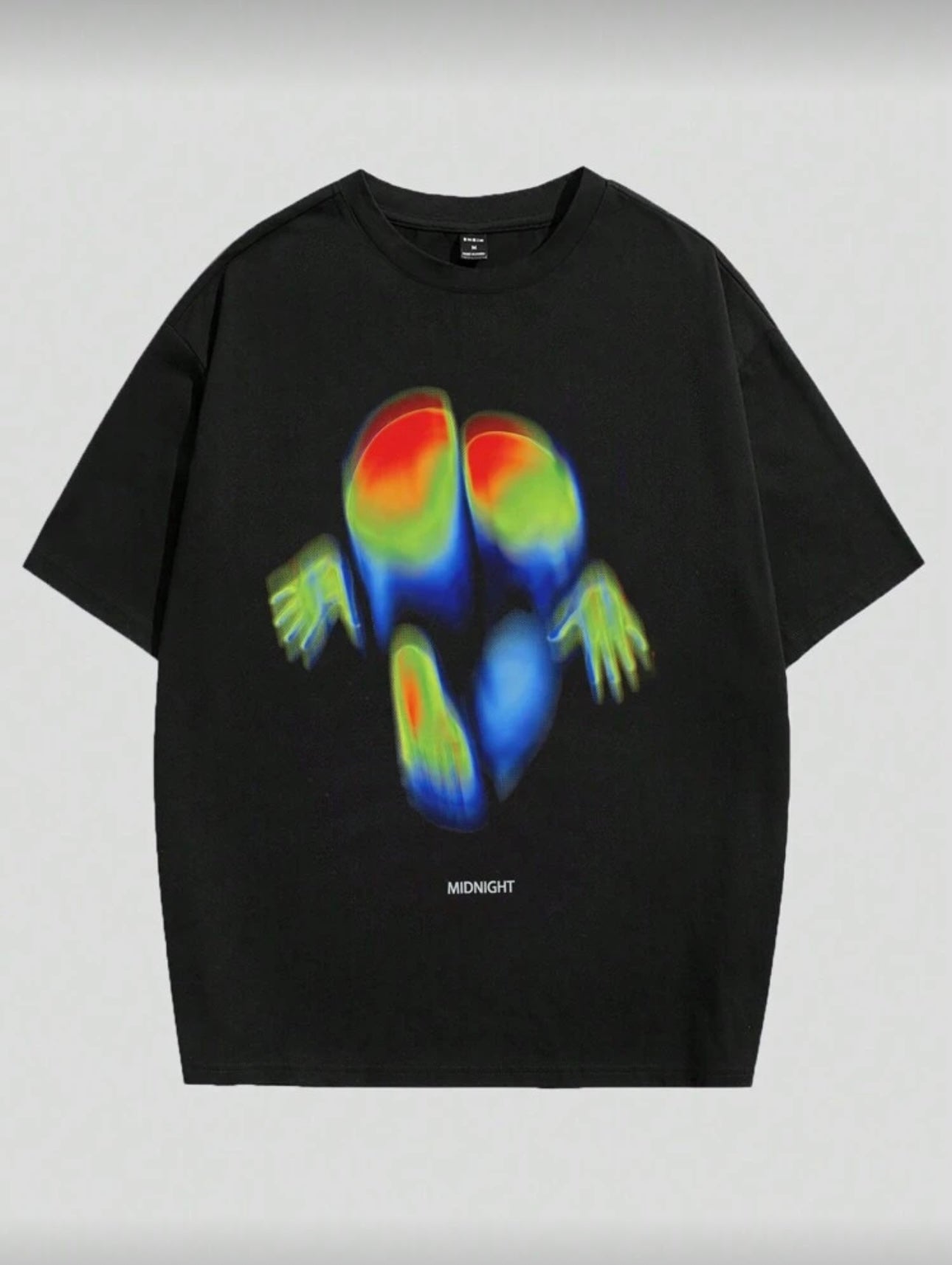 Remera Manfinity ZONE917 oversize con estampado abstracto