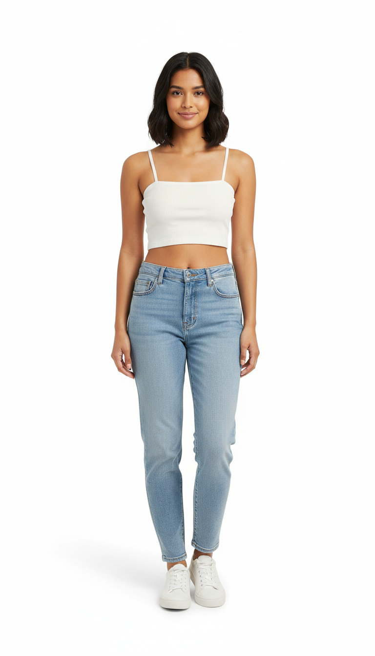 Top Blanco de Algodón