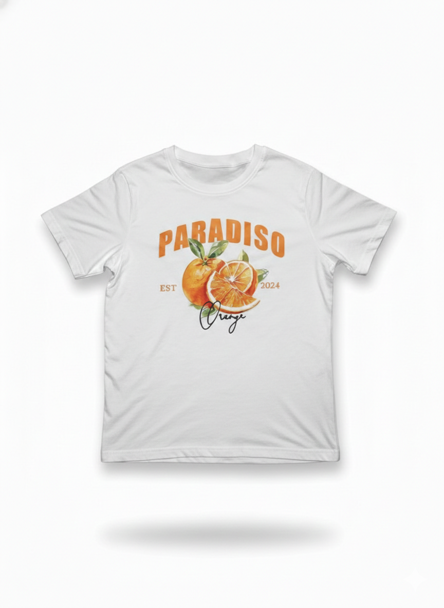 Remera Blanca de algodón Estampada