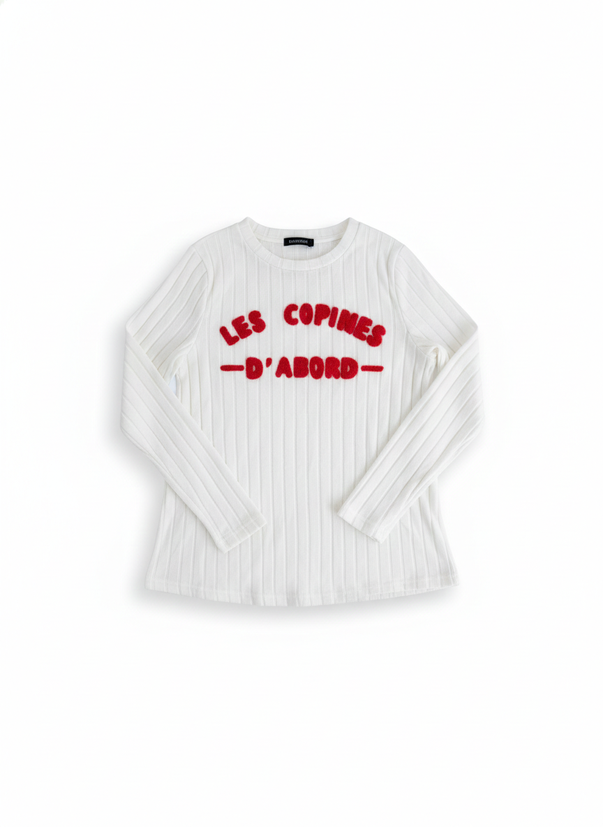 Remera Manga Larga de Algodón Rib