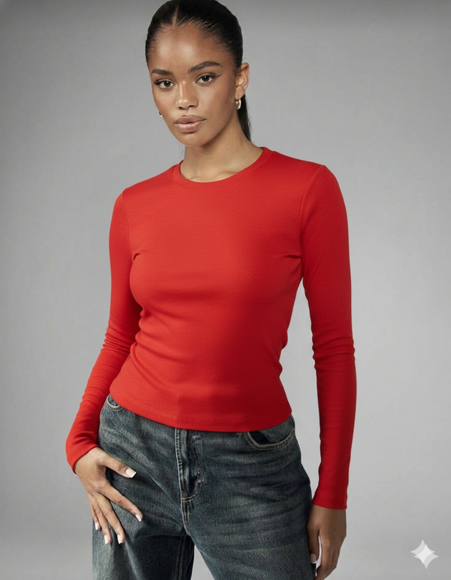 Camiseta Maga Larga Básica