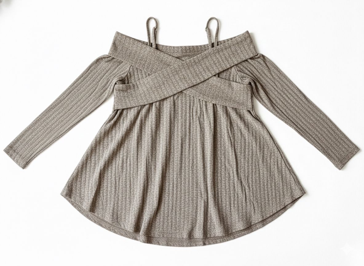 Buzo Marron clarito Cruzado